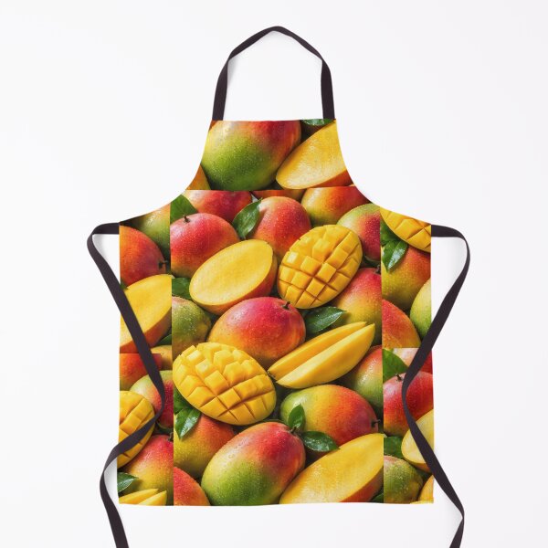 Item preview, Tropical Mango Bliss | Juicy Sliced Fruit Mosaic | Vibrant Exotic Kitchen Wall Art designed and sold by SergioMiklos.