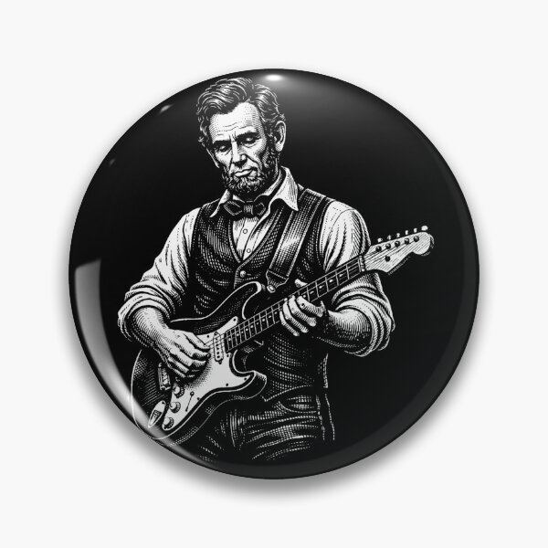 Item preview, Abraham Lincoln Playing Guitar Abe Lincoln designed and sold by Kladhadredo.