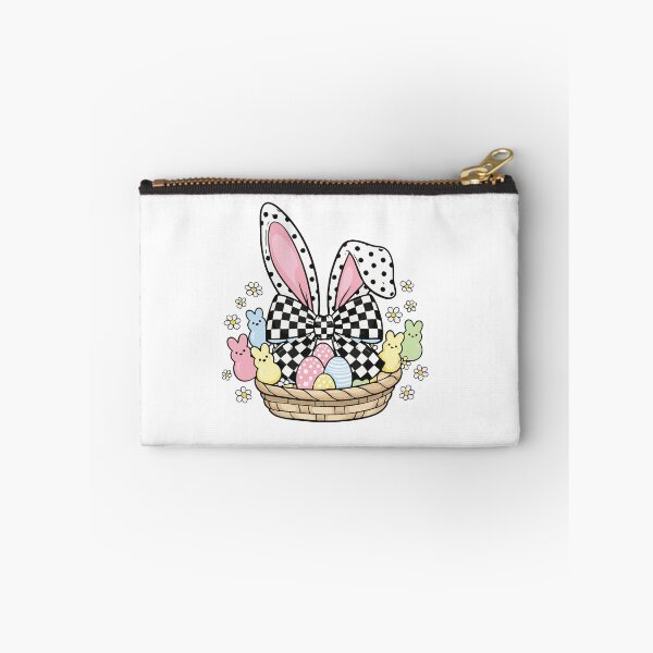 Item preview, Checkered Easter Bunny Pink Coquette Bow Retro Aesthetic Spring Gift designed and sold by YBsahadow.