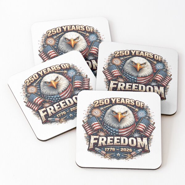 Item preview, USA 250 Years of Freedom 1776–2026 Patriotic Eagle Design, American Flag Independence Day, 4th of July Celebration designed and sold by Polarisofficial.