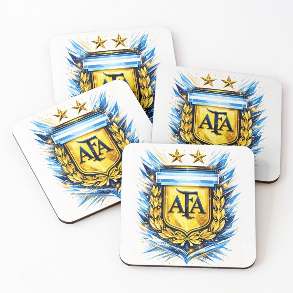 Artikelvorschau, Argentinien Meister AFA Wappen Gold Blau Fußball Design entworfen und verkauft von AEJCHA.