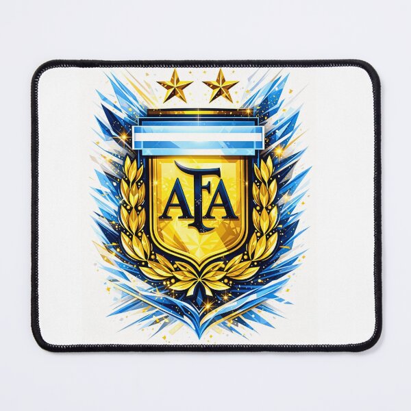 Artikelvorschau, Argentinien Meister AFA Wappen Gold Blau Fußball Design entworfen und verkauft von AEJCHA.