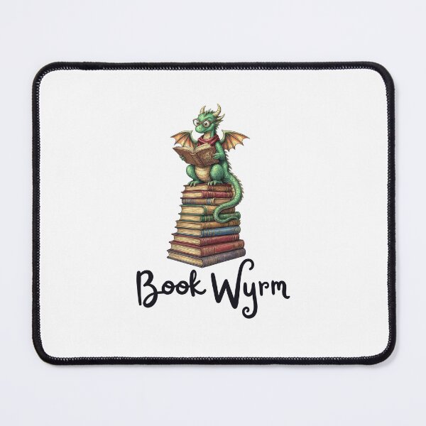 Item preview, Book Wyrm Fantasy Dragon Reading Books Bookworm Gift for Book Lovers designed and sold by YBsahadow.