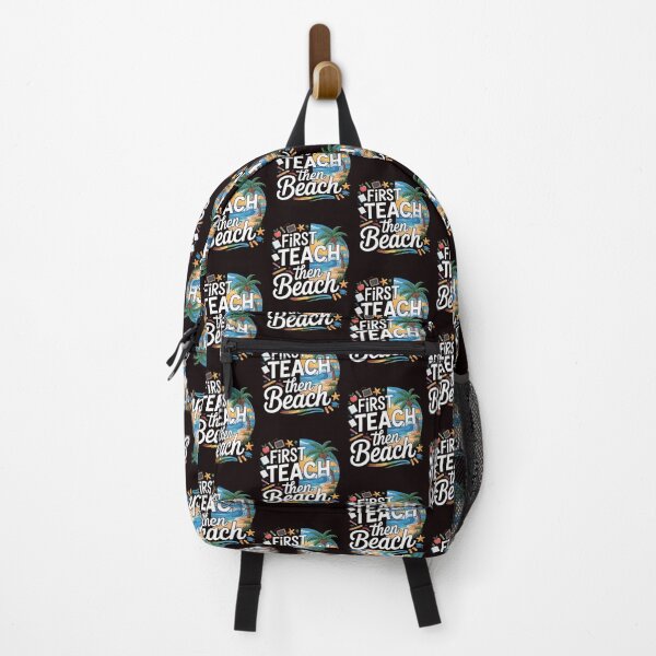 Item preview, First Teach Then Beach Funny Teacher – Hello Summer Teacher Off Duty designed and sold by Redgiant87x.