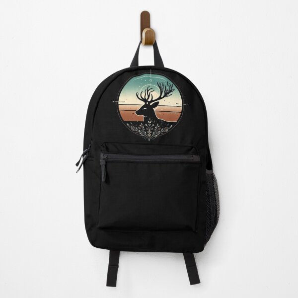 Item preview, Cosmic Deer – Sunset Geometry Emblem designed and sold by Dogandesighn.