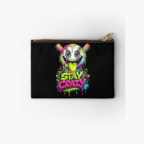 Item preview, Stay Crazy Mode Baseball Funny Ice Cream Drip Graffiti Style Graphics designed and sold by NuralsArt.