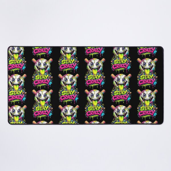 Item preview, Stay Crazy Mode Baseball Funny Ice Cream Drip Graffiti Style Graphics designed and sold by NuralsArt.
