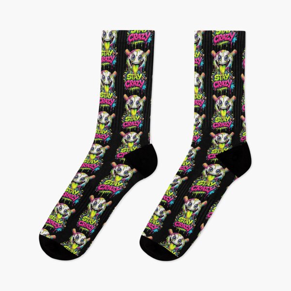 Item preview, Stay Crazy Mode Baseball Funny Ice Cream Drip Graffiti Style Graphics designed and sold by NuralsArt.