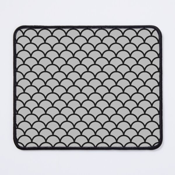 Item preview, Silver And Black Mermaid Scales Pattern designed and sold by pattern-archive.