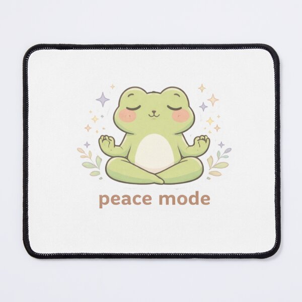 Item preview, Cute Kawaii Frog Sticker – Peace Mode Calm Zen Meditation Design designed and sold by ZYNORAworld.