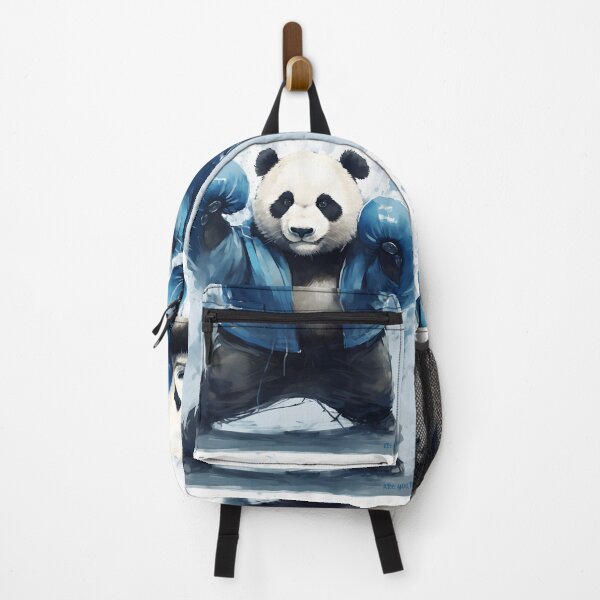 Item preview, Boxing Panda Are You Ready Funny Blue Watercolor Panda Fighter Gift designed and sold by YBsahadow.