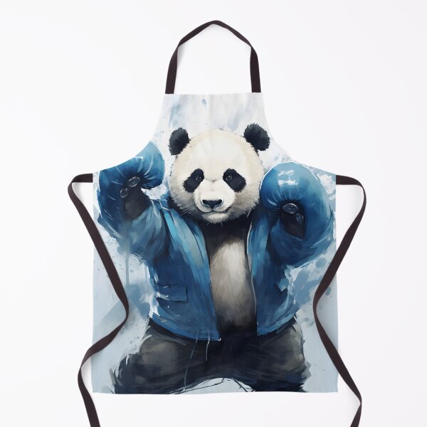 Item preview, Boxing Panda Are You Ready Funny Blue Watercolor Panda Fighter Gift designed and sold by YBsahadow.