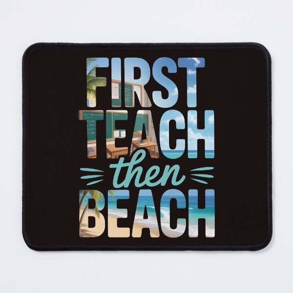 Item preview, First Teach Then Beach Funny Teacher – Teacher Vacation Shirt Summer Humor designed and sold by Redgiant87x.