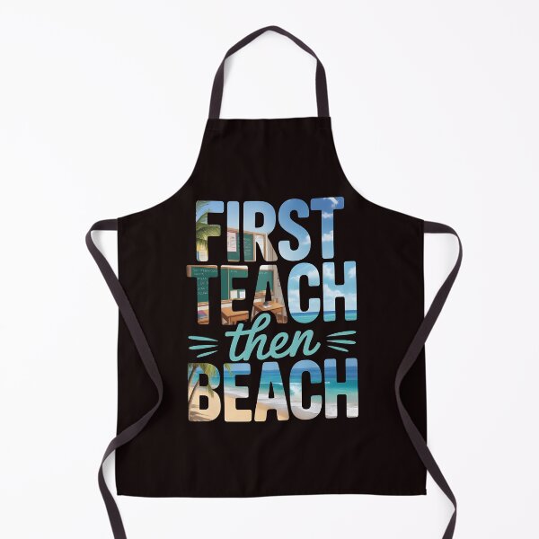 Item preview, First Teach Then Beach Funny Teacher – Teacher Vacation Shirt Summer Humor designed and sold by Redgiant87x.