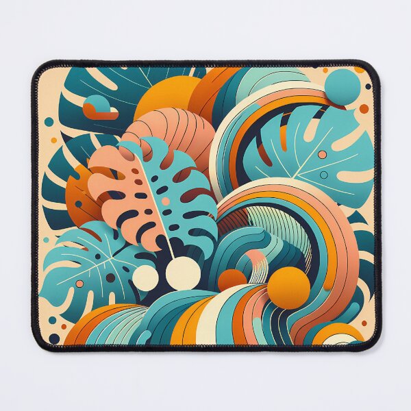 Item preview, Abstract Tropical Leaf Swirls designed and sold by InkSmithery.