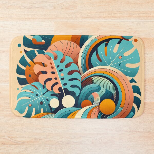 Item preview, Abstract Tropical Leaf Swirls designed and sold by InkSmithery.