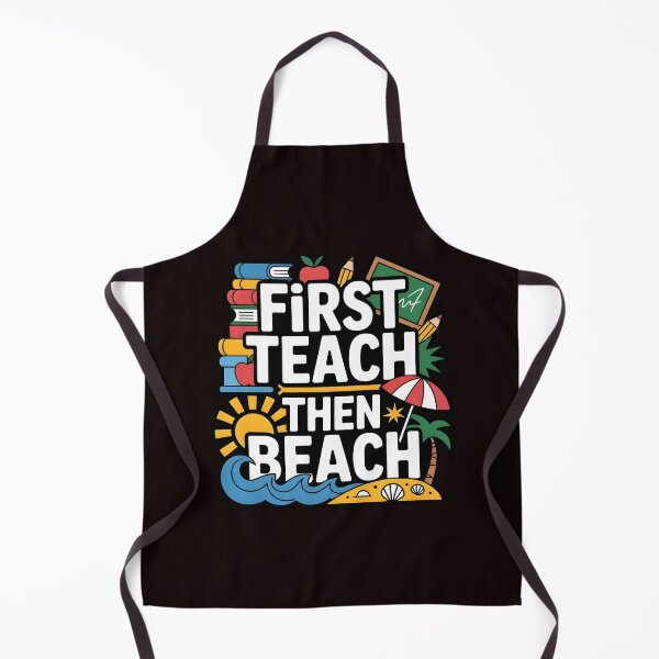 Item preview, First Teach Then Beach Funny Teacher – Summer Break Teacher Off Duty Humor designed and sold by Redgiant87x.