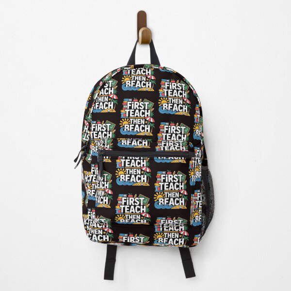 Item preview, First Teach Then Beach Funny Teacher – Summer Break Teacher Off Duty Humor designed and sold by Redgiant87x.