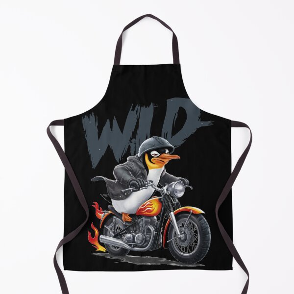 Item preview, Penguin Rider Gift for Motorbike Lovers designed and sold by SkymarArt.