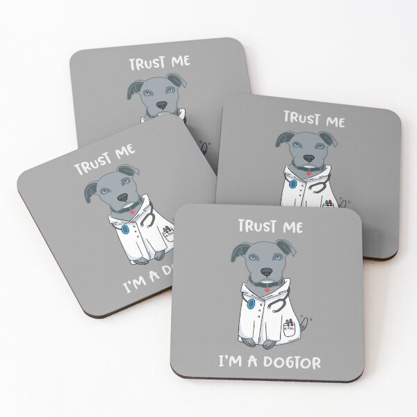 Item preview, Trust Me I'm A Dogtor Pitbull designed and sold by Rosemarie Guieb Designs.