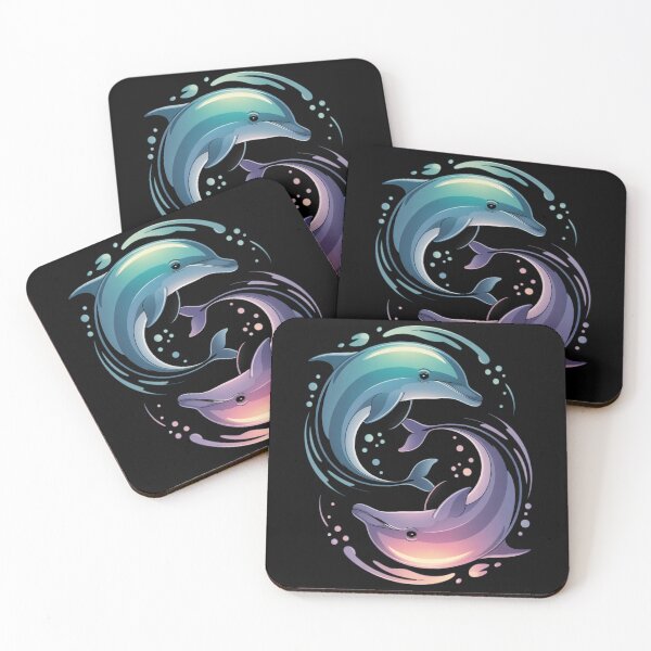 Item preview, Twin Dolphins — Yin Yang Ocean Circle V6 designed and sold by DarylWelsh2024.