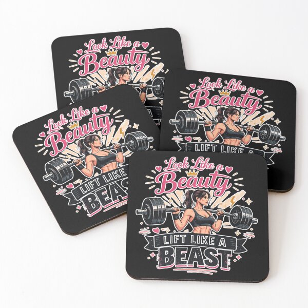 Item preview, Look Like a Beauty Lift Like a Beast – Strong Woman Fitness Motivation Gym Girl Powerlifting Design designed and sold by Ladys-Gents.