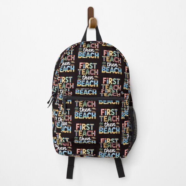 Item preview, First Teach Then Beach Funny Teacher – Summer Break Hello Summer Teacher designed and sold by Redgiant87x.