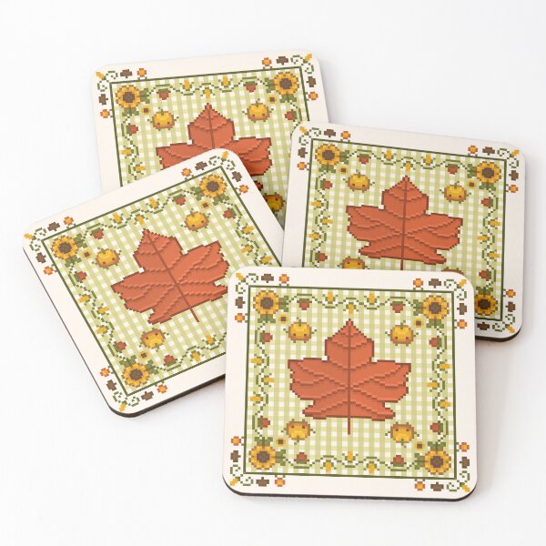 Item preview, Stardew Valley Fall "Cross-Stitch" designed and sold by hell0w0rld11235.