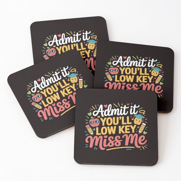 Item preview, Admit It You'll Low Key Miss Me – Last Day Of School Funny Teacher Appreciation designed and sold by Redgiant87x.