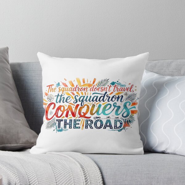 Item preview, The Squadron Conquers the Road - Watercolor Adventure Typography Design designed and sold by VibranPalette.