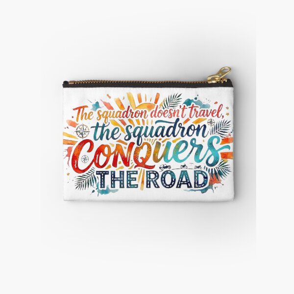 Item preview, The Squadron Conquers the Road - Watercolor Adventure Typography Design designed and sold by VibranPalette.