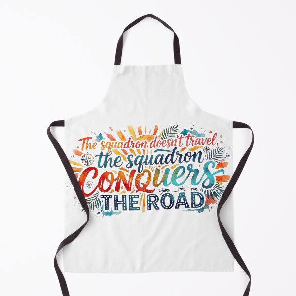 Item preview, The Squadron Conquers the Road - Watercolor Adventure Typography Design designed and sold by VibranPalette.