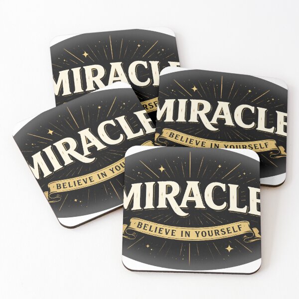 Item preview, Miracle Believe In Yourself Vintage Gold Motivational Design designed and sold by EpicLuck.