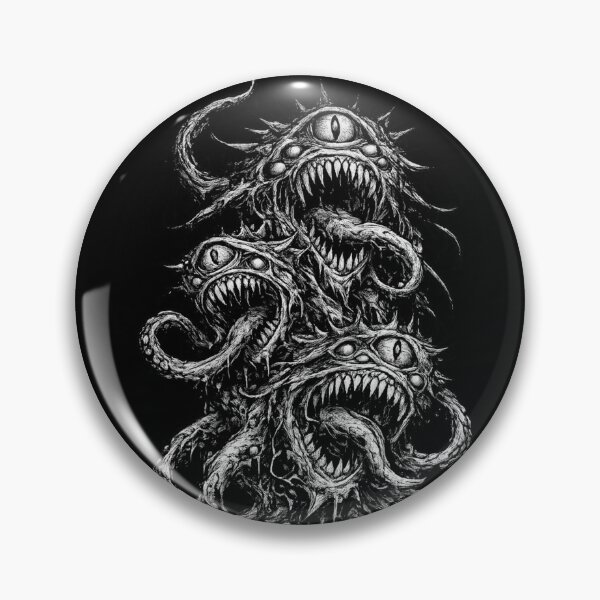 Item preview, Abyssal Nightmare – Demonic Tentacle Creature Blackwork Design designed and sold by EmesWorks.