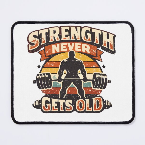 Item preview, Strength Never Gets Old Timeless Gym Motivation designed and sold by athenaVart.