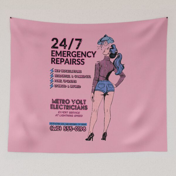 Item preview, Retro Metro Volt Electrician designed and sold by Lidra Zehcnas.