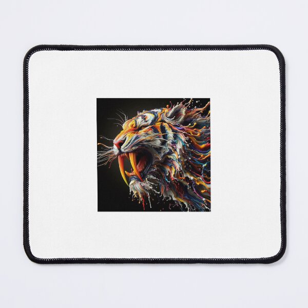 Item preview, Vibrant Abstract Tiger Head – Colorful Wild Animal Art designed and sold by ZolaDesings.