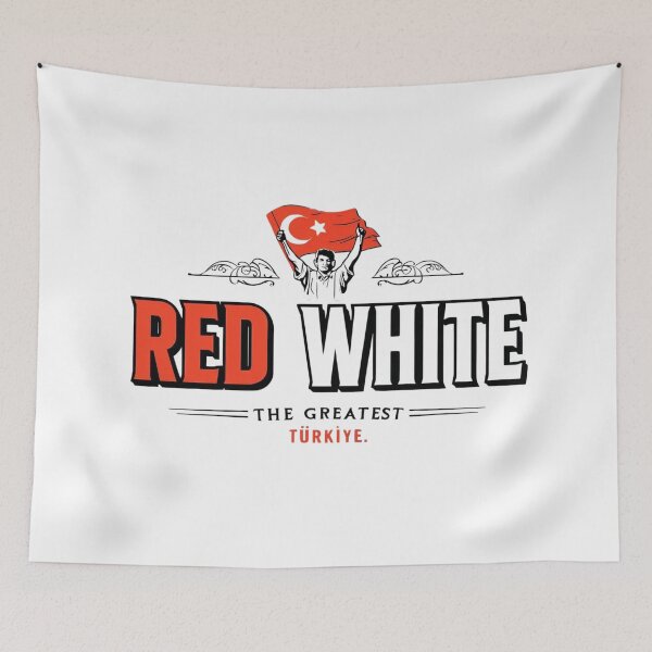 Item preview, Red White Türkiye 2026 U.S.A - Turkish National Pride Football Fan Gear designed and sold by fotoNoz.