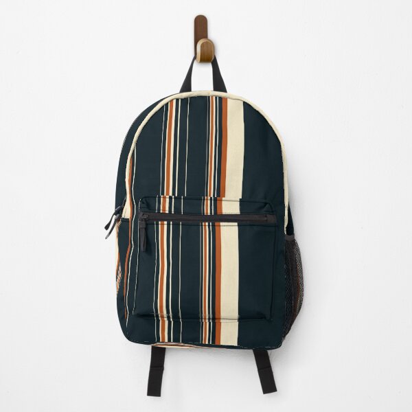 Item preview, Dark Navy, Beige and Rust Vertical Stripes – Modern Minimalist Elegant Pattern designed and sold by WildHugeDot.