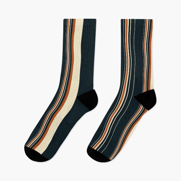 Item preview, Dark Navy, Beige and Rust Vertical Stripes – Modern Minimalist Elegant Pattern designed and sold by WildHugeDot.