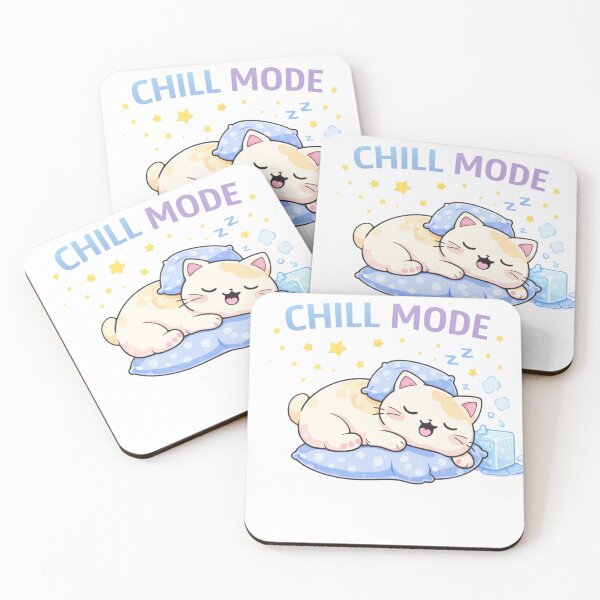 Item preview, Chill Mode On ?? | Cute Kawaii Sleeping Cat designed and sold by Kawaii Cosmos Cats.