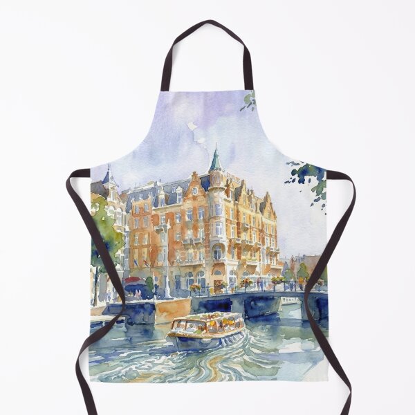 Item preview, Amsterdam Historic Canal Watercolor designed and sold by caracatita75.