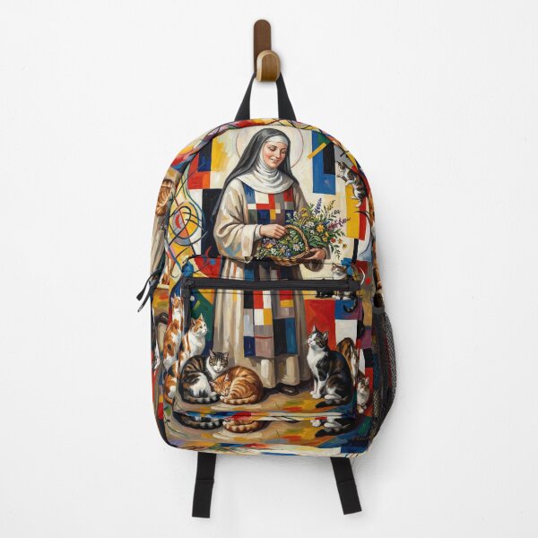 Item preview, Saint Gertrude of Nivelles with cats. designed and sold by Natalia-Vlad.