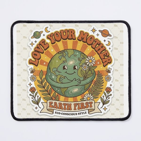 Item preview, Love Your Mother: A Retro 70s Tribute to Mother Earth First & Eco-Conscious Living" designed and sold by Csstoree.