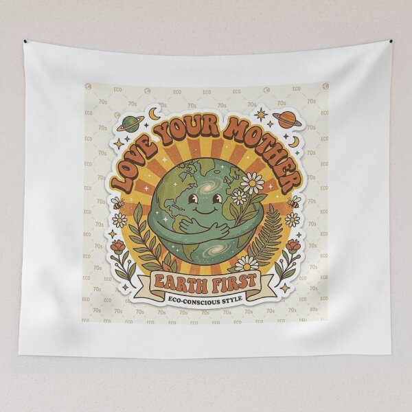 Item preview, Love Your Mother: A Retro 70s Tribute to Mother Earth First & Eco-Conscious Living" designed and sold by Csstoree.