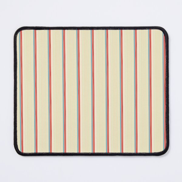 Item preview, Soft Retro Vertical Stripes – Cream, Red and Blue Minimalist Vintage Pattern designed and sold by WildHugeDot.