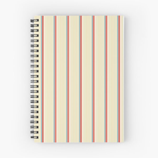 Item preview, Soft Retro Vertical Stripes – Cream, Red and Blue Minimalist Vintage Pattern designed and sold by WildHugeDot.