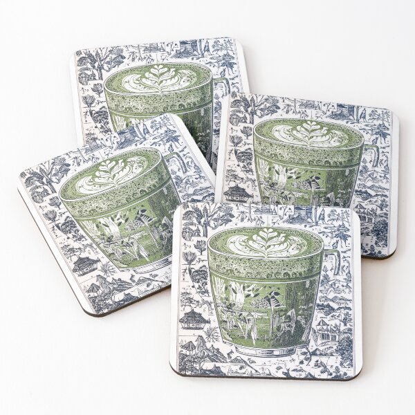 Artikelvorschau, Vintage Matcha Latte entworfen und verkauft von AnnaSoulDigitalDesign.