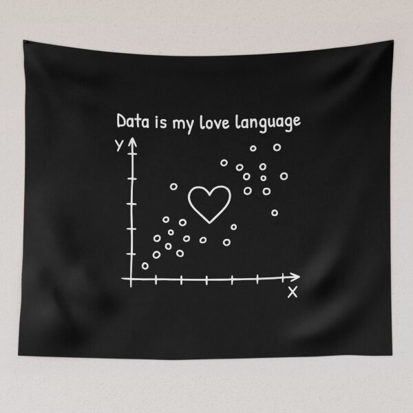 Item preview, Data Love XKCD Style Relationship Humor designed and sold by AnnSign.