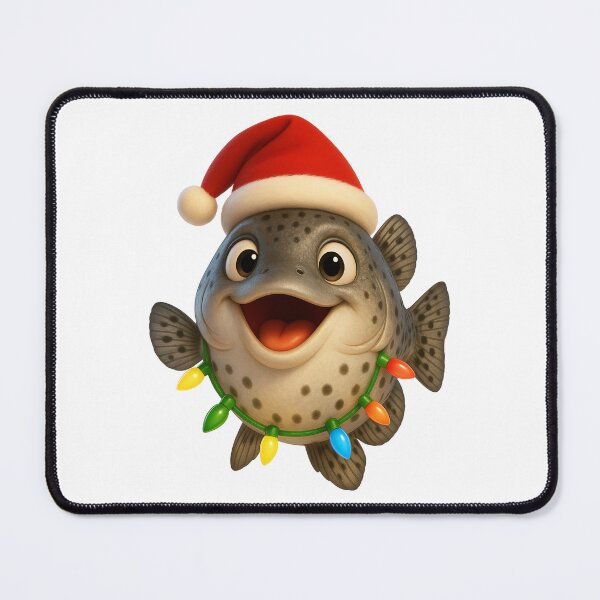 Item preview, Christmas Speckled Trout Drum Fish designed and sold by Sillytoe.